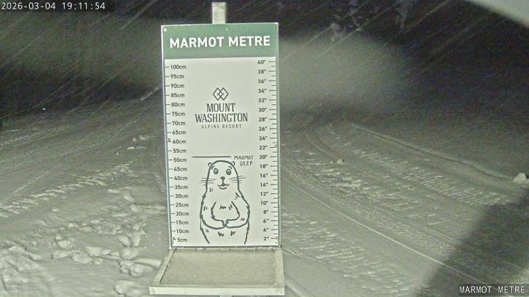Webcam Mount Washington: Marmot Metre