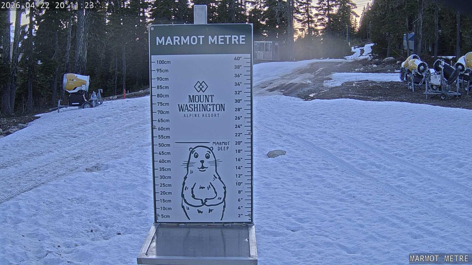 Webcam Mount Washington: Marmot Metre