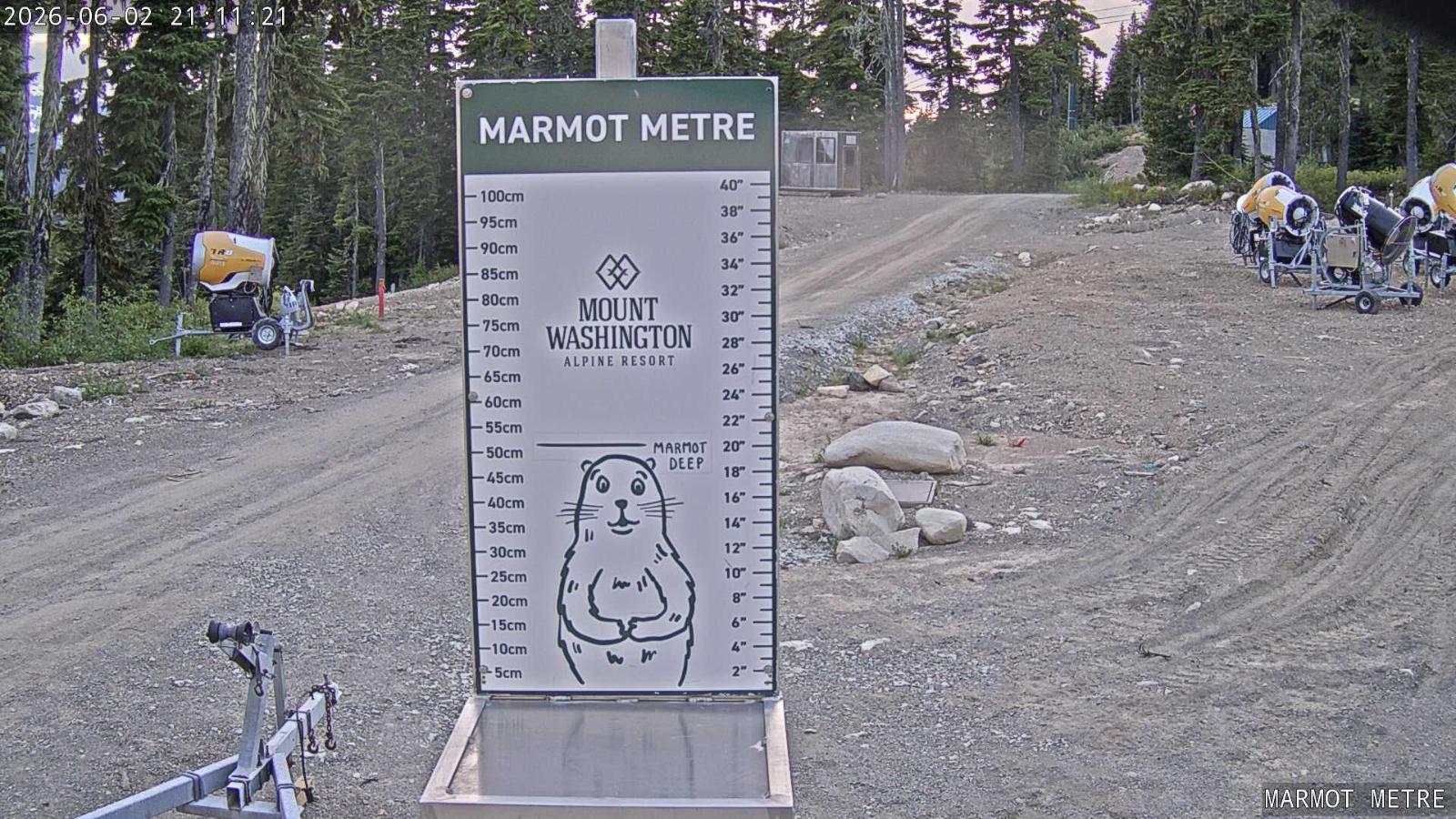 Webcam Mount Washington: Marmot Metre
