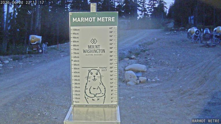 Webcam Mount Washington: Marmot Metre