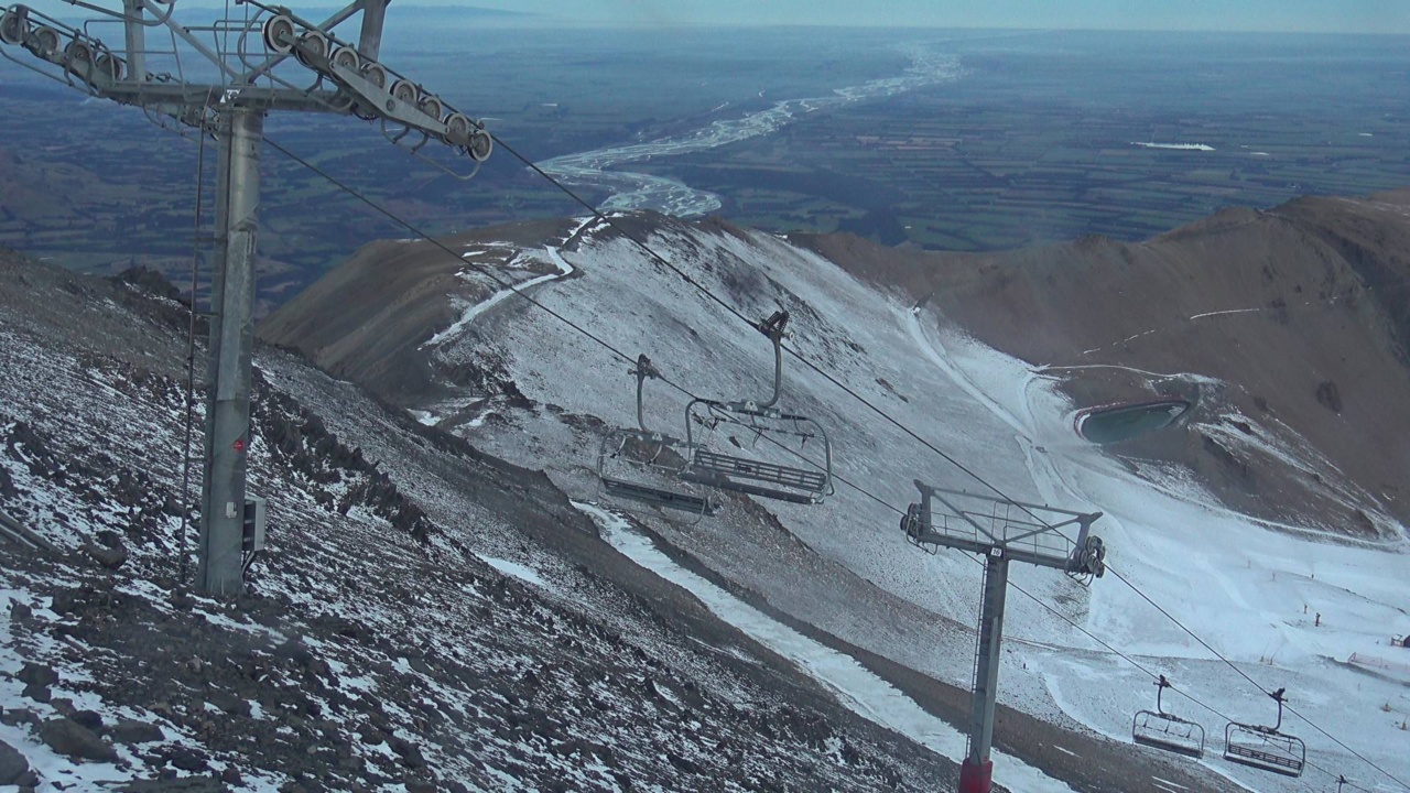 Webcam Mt. Hutt: Rakaia River