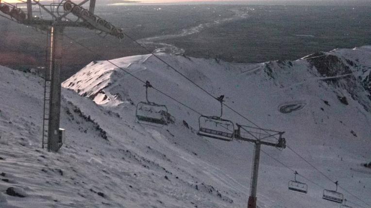 Webcam Mt. Hutt: Rakaia River