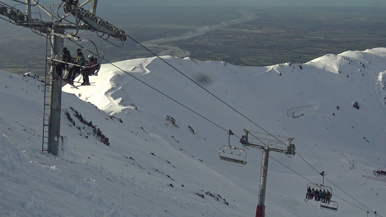 Webcam Mt. Hutt: Rakaia River