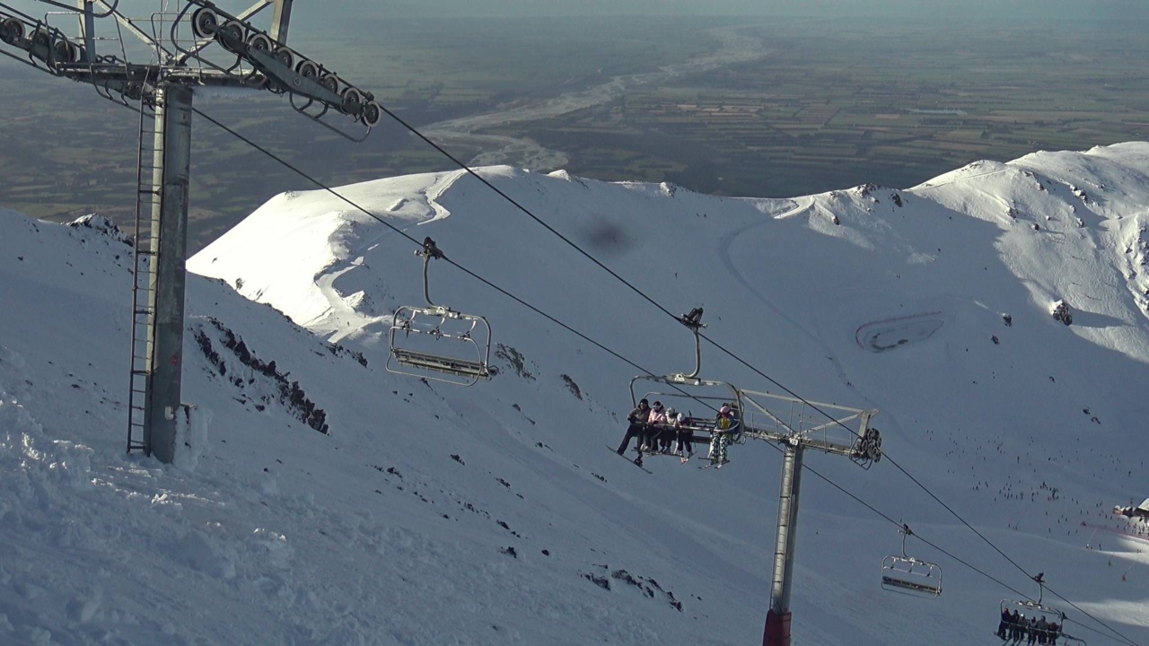 Webcam Mt. Hutt: Rakaia River
