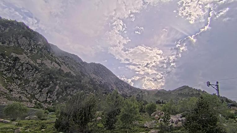 Webcam Porté Puymorens: Arrivee telesiege Estagnol