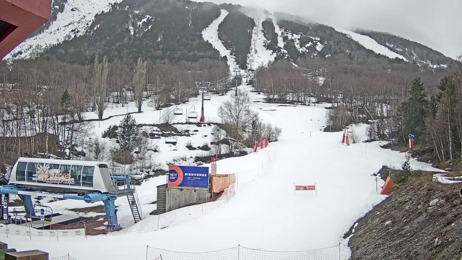 Webcam Porté Puymorens: Depart telesiege Estagnol