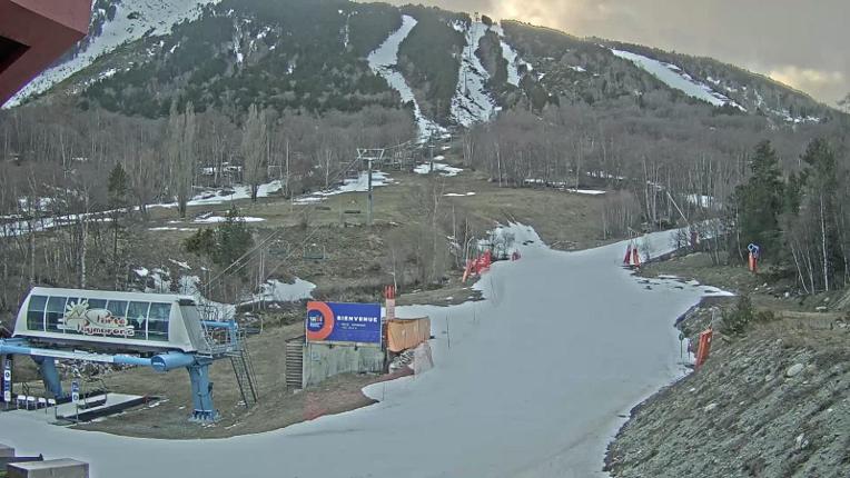 Webcam Porté Puymorens: Depart telesiege Estagnol