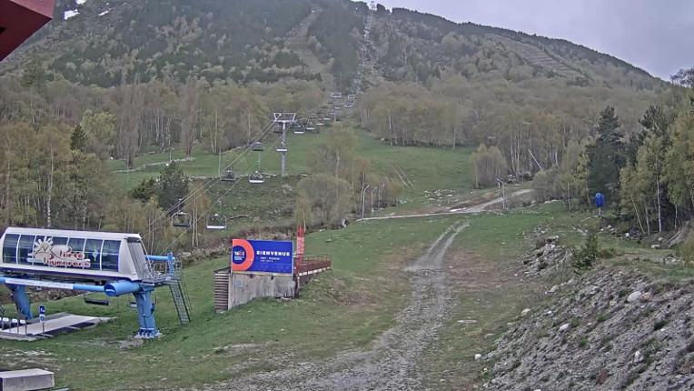 Webcam Porté Puymorens: Depart telesiege Estagnol