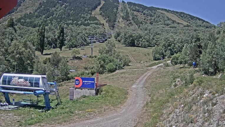 Webcam Porté Puymorens: Depart telesiege Estagnol