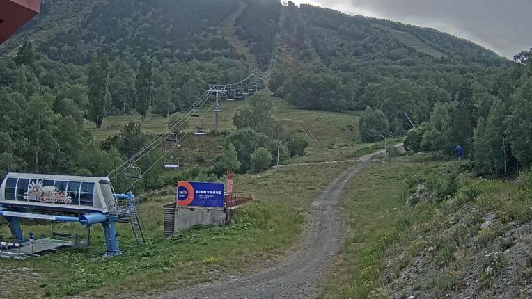 Webcam Porté Puymorens: Depart telesiege Estagnol