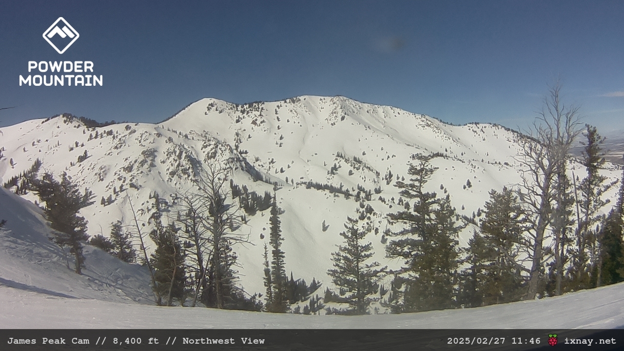 Webcam Powder Mountain: James Peak