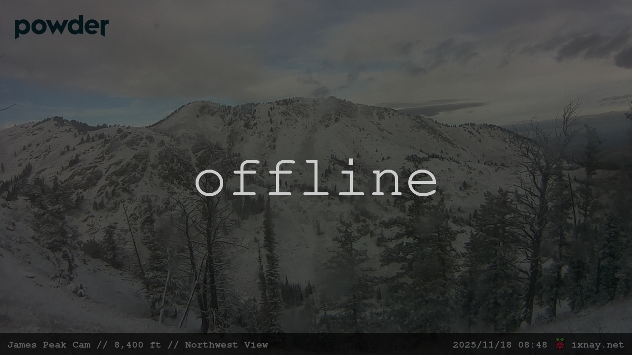 Webcam Powder Mountain: James Peak