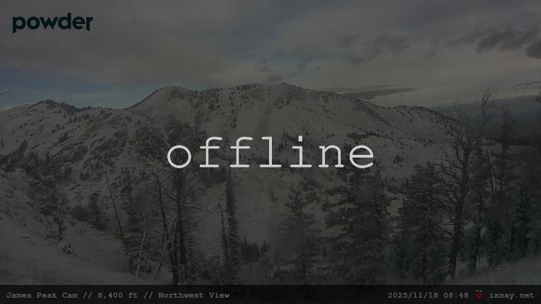 Webcam Powder Mountain: James Peak