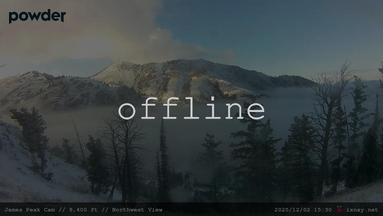 Webcam Powder Mountain: James Peak