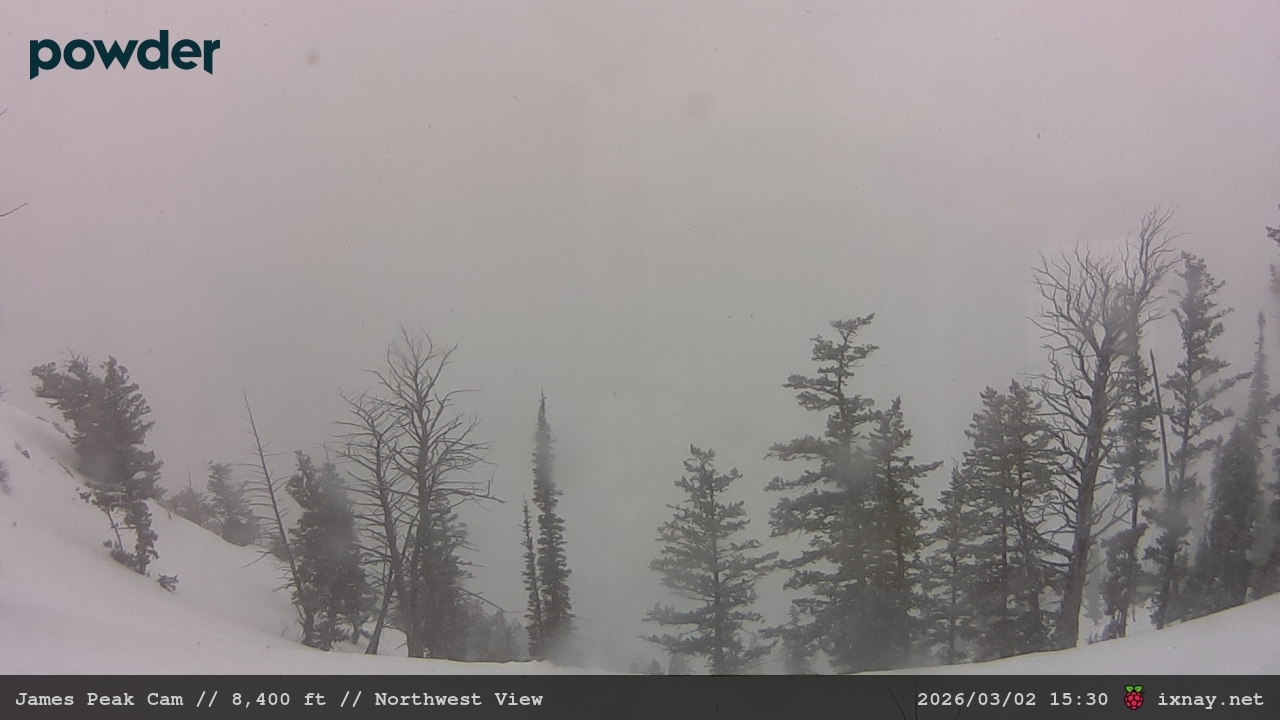 Webcam Powder Mountain: James Peak
