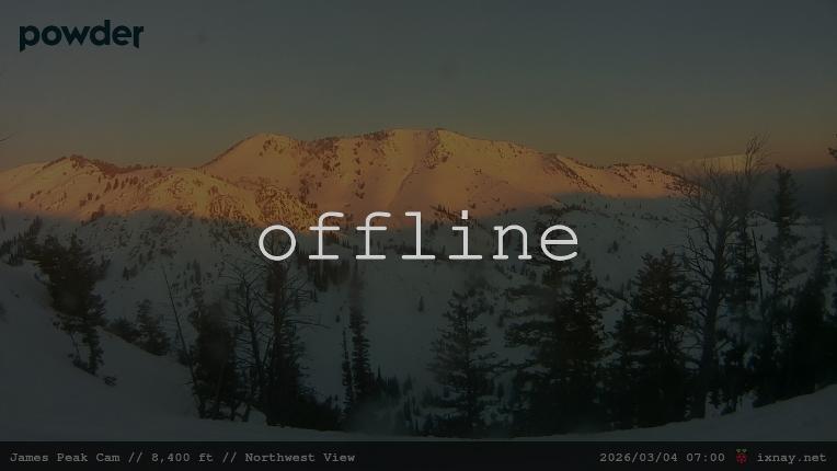 Webcam Powder Mountain: James Peak