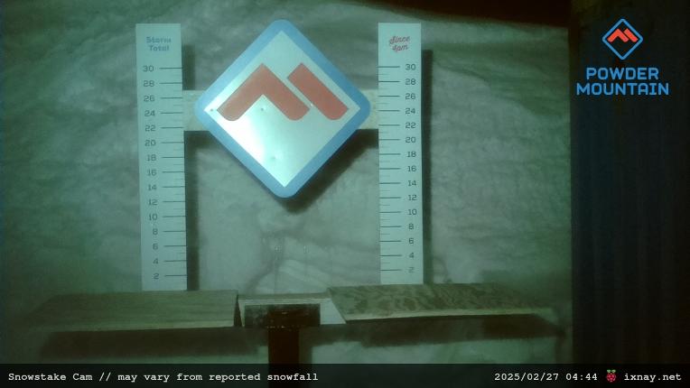 Webcam Powder Mountain: Snow stake