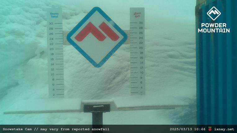 Webcam Powder Mountain: Snow stake