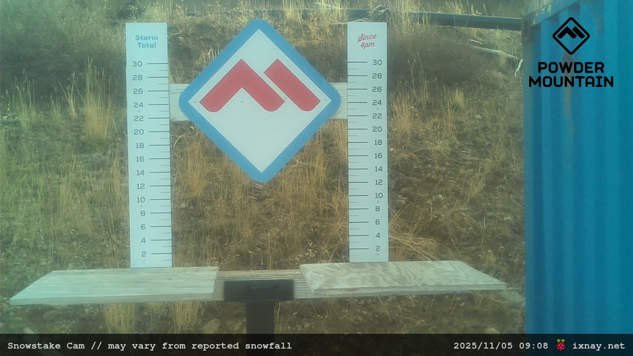 Webcam Powder Mountain: Snow stake