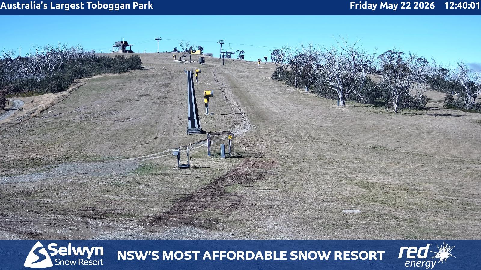 Webcam Selwyn Snowfields: Toboggan Park