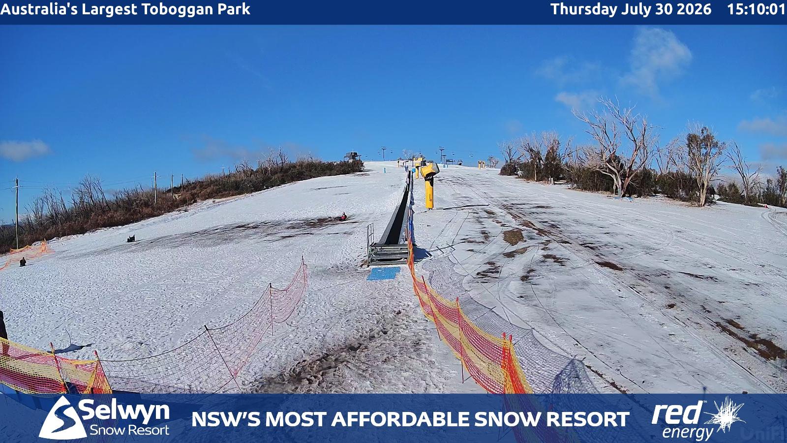 Webcam Selwyn Snowfields: Toboggan Park