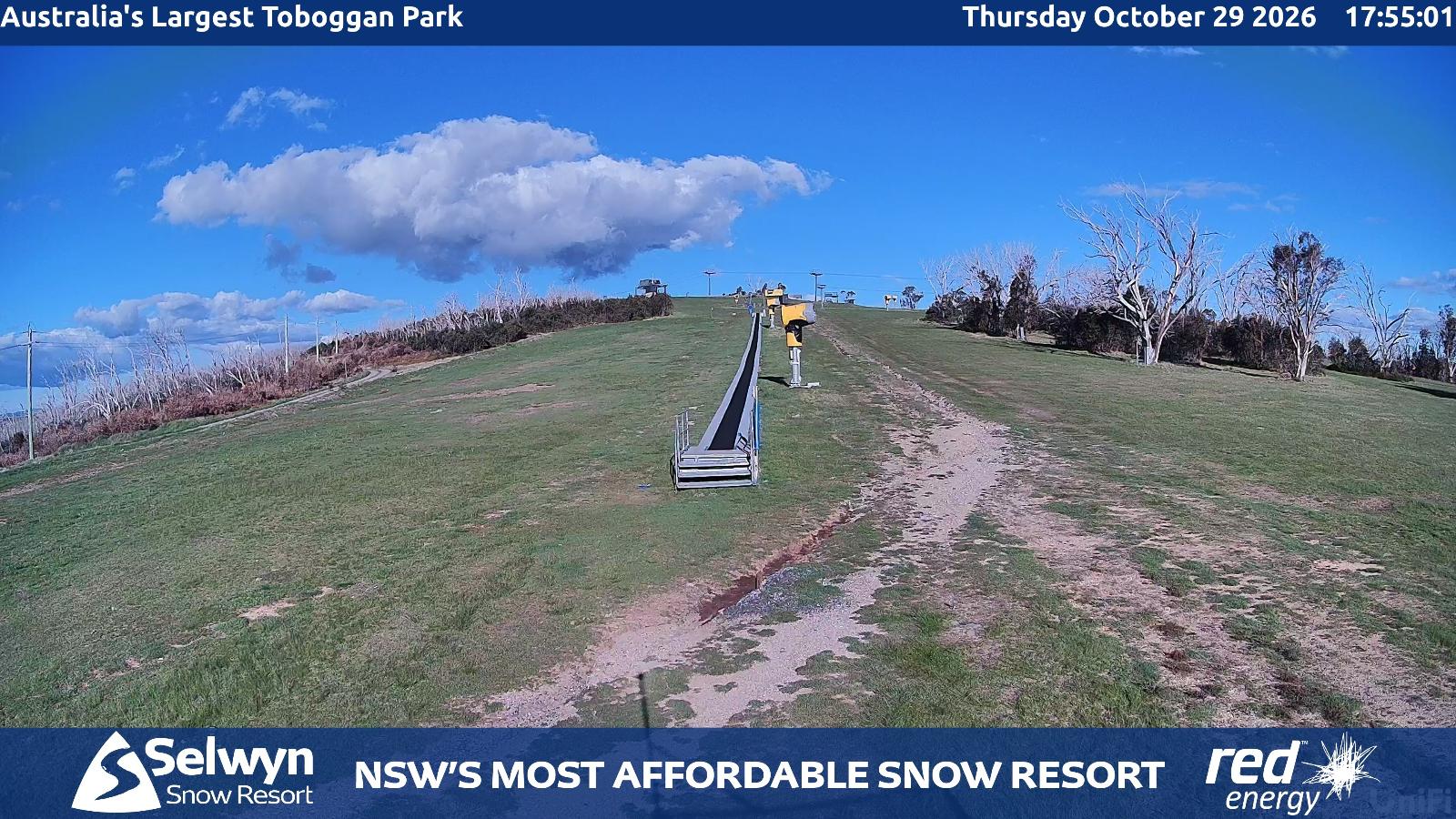 Webcam Selwyn Snowfields: Toboggan Park