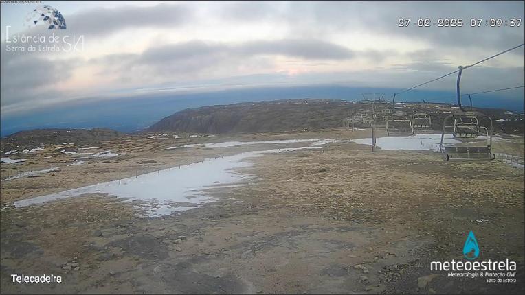 Webcam Serra da Estrela: Torre Telecadeira 1993m