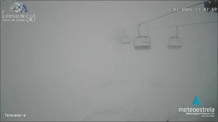 Webcam Serra da Estrela: Torre Telecadeira 1993m