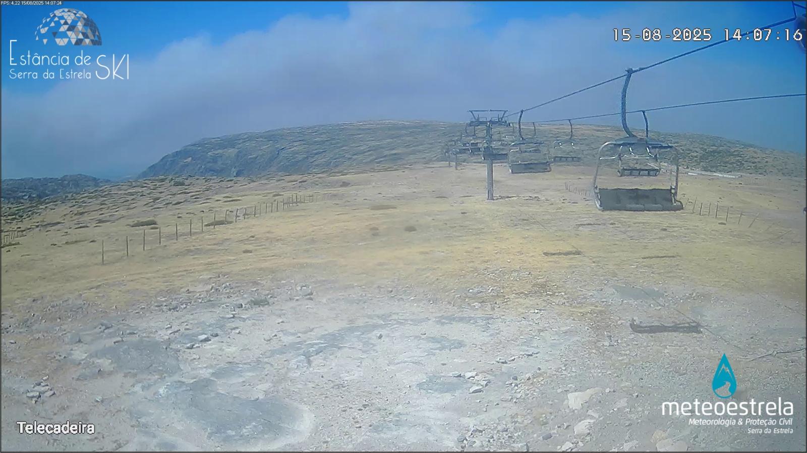 Webcam Serra da Estrela: Torre Telecadeira 1993m