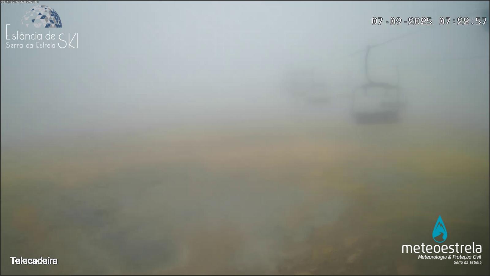 Webcam Serra da Estrela: Torre Telecadeira 1993m