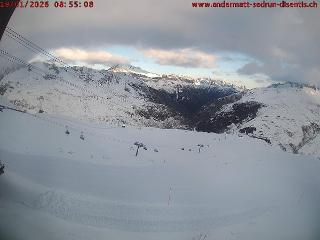 SkiArena - Andermatt Sedrun: Mittelstation Gurschen, Andermatt (skiarena.ch)