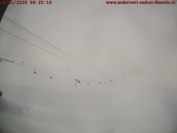 Webcam SkiArena - Andermatt Sedrun: Mittelstation Gurschen, Andermatt