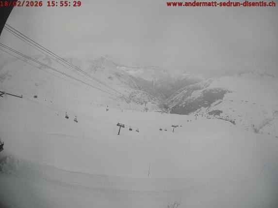 Webcam SkiArena - Andermatt Sedrun: Mittelstation Gurschen, Andermatt