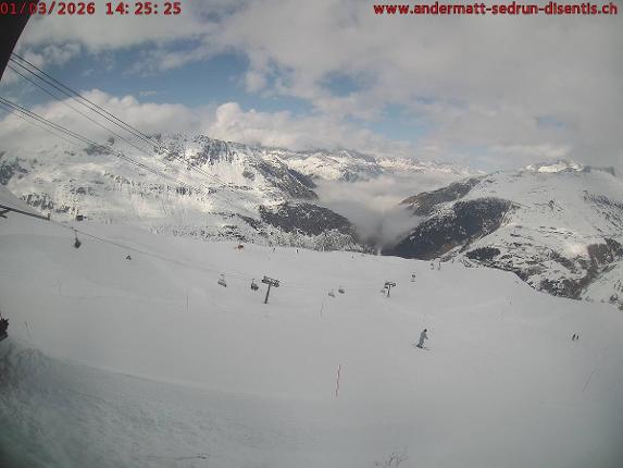 Webcam SkiArena - Andermatt Sedrun: Mittelstation Gurschen, Andermatt