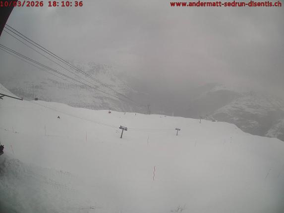 Webcam SkiArena - Andermatt Sedrun: Mittelstation Gurschen, Andermatt