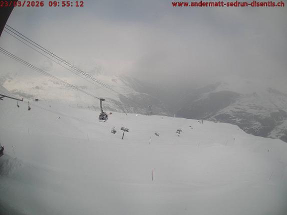 Webcam SkiArena - Andermatt Sedrun: Mittelstation Gurschen, Andermatt