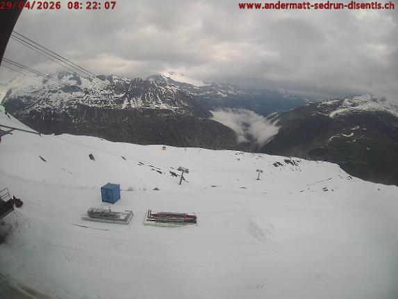Webcam SkiArena - Andermatt Sedrun: Mittelstation Gurschen, Andermatt