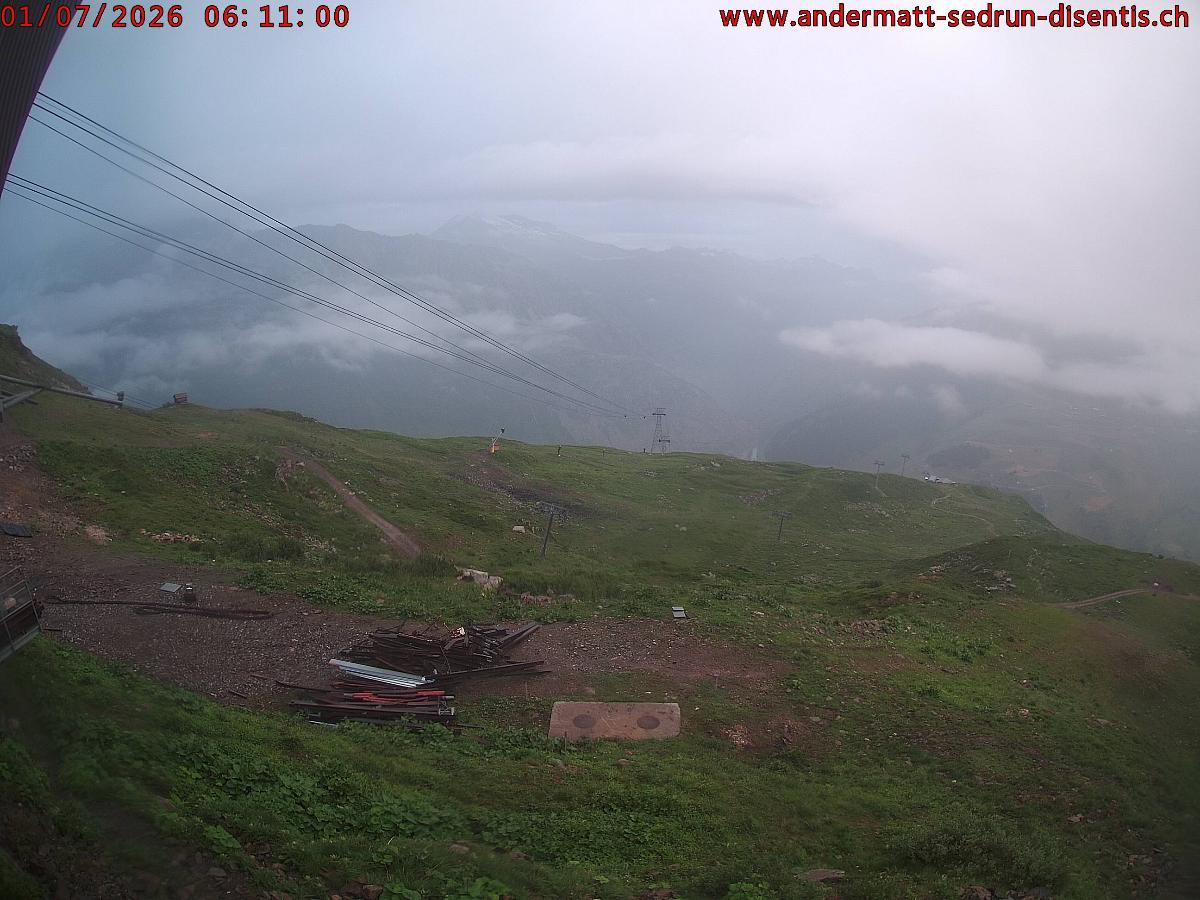 Webcam SkiArena - Andermatt Sedrun: Mittelstation Gurschen, Andermatt