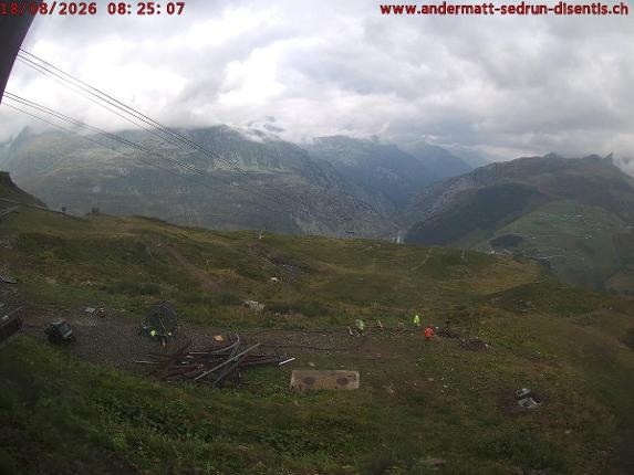 Webcam SkiArena - Andermatt Sedrun: Mittelstation Gurschen, Andermatt