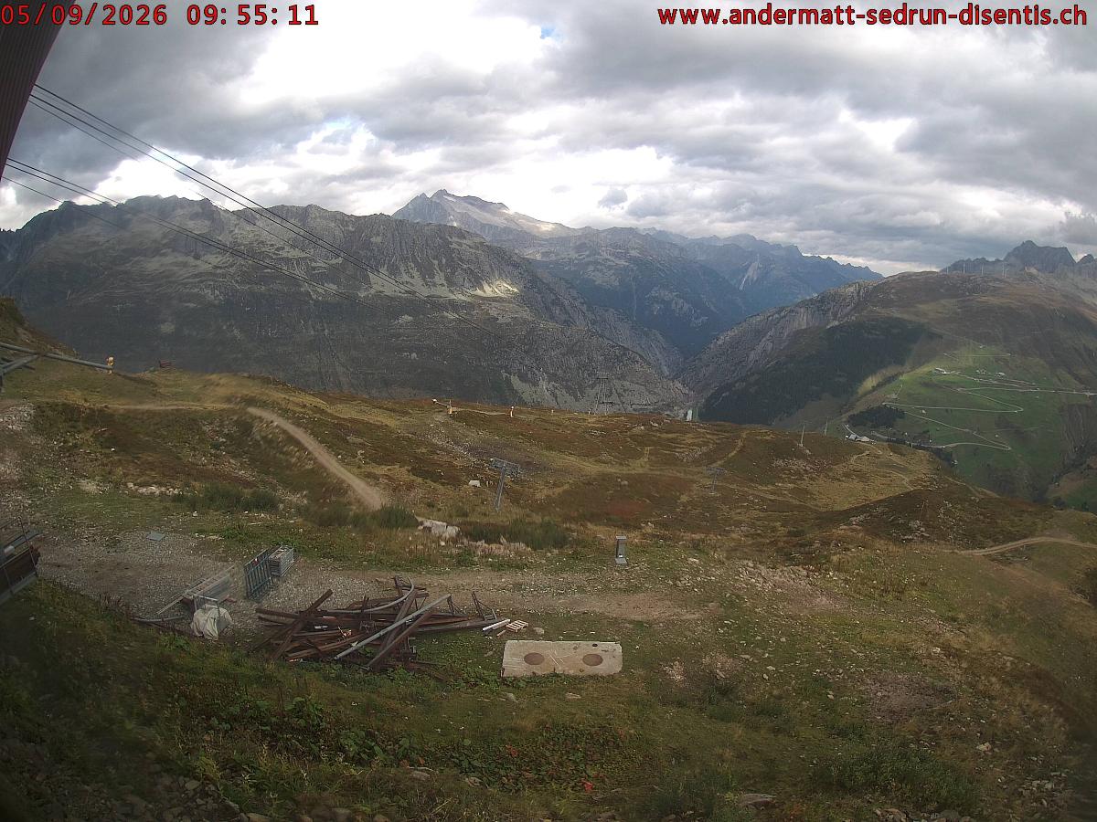 Webcam SkiArena - Andermatt Sedrun: Mittelstation Gurschen, Andermatt