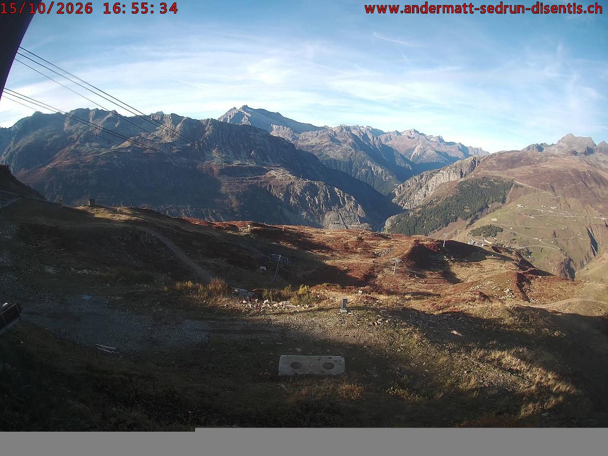 Webcam SkiArena - Andermatt Sedrun: Mittelstation Gurschen, Andermatt