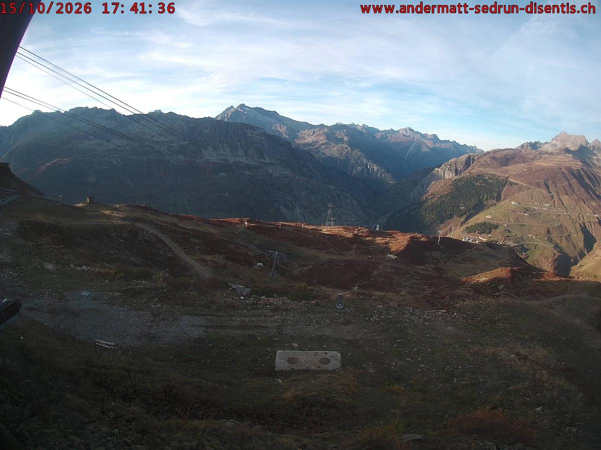 Webcam SkiArena - Andermatt Sedrun: Mittelstation Gurschen, Andermatt