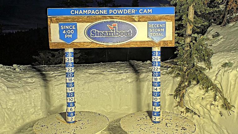 Webcam Steamboat: Champagne Snow Stake