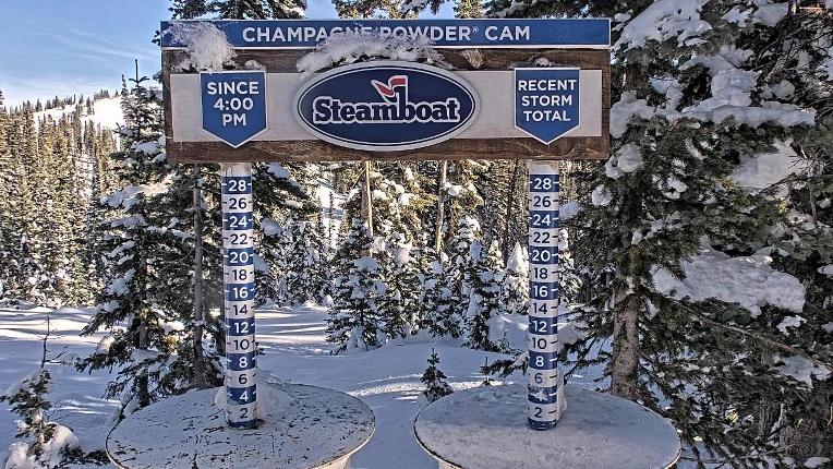 Webcam Steamboat: Champagne Snow Stake
