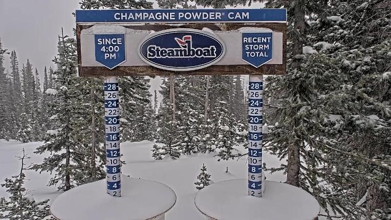 Webcam Steamboat: Champagne Snow Stake