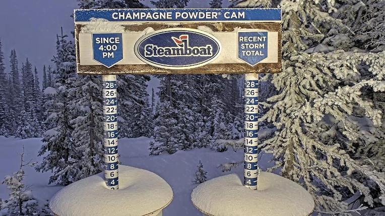 Webcam Steamboat: Champagne Snow Stake