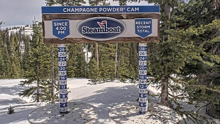 Webcam Steamboat: Champagne Snow Stake