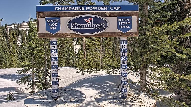 Webcam Steamboat: Champagne Snow Stake