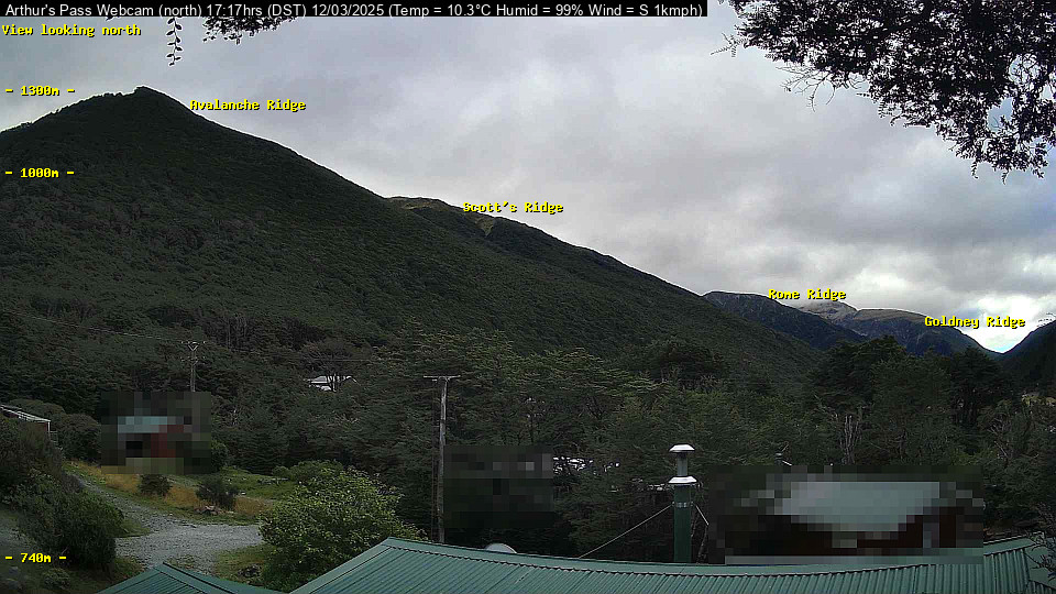 Webcam Temple Basin: Arthur Pass North