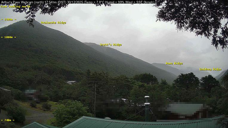 Webcam Temple Basin: Arthur Pass North